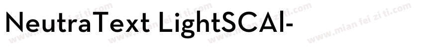 NeutraText LightSCAl字体转换